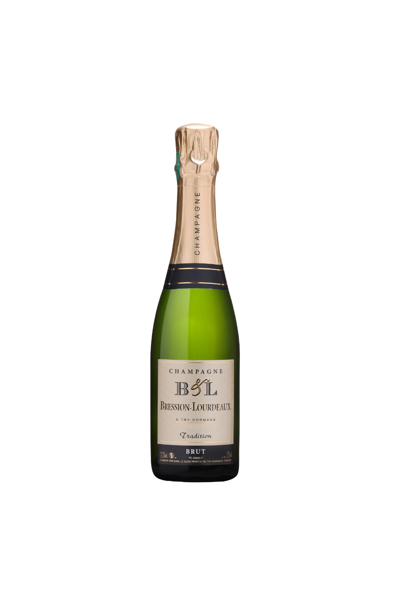 Bression Lourdeaux, "Tradition", Blanc de noirs, Brut, 37.5 cl