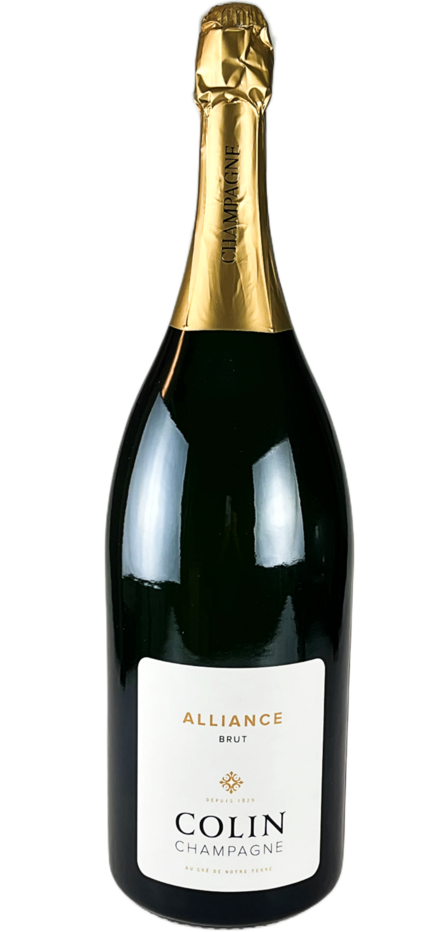 Colin, Cuvée "Alliance", Premier cru, Brut, Mathusalem, Caisse en bois