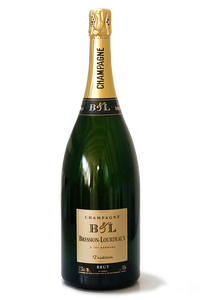 Bression Lourdeaux, Cuvée "Tradition", Blanc de noirs, Brut, Magnum, Caisse en bois
