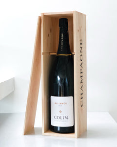 Colin, Cuvée "Alliance", Premier cru, Brut, Jeroboam, Caisse en bois