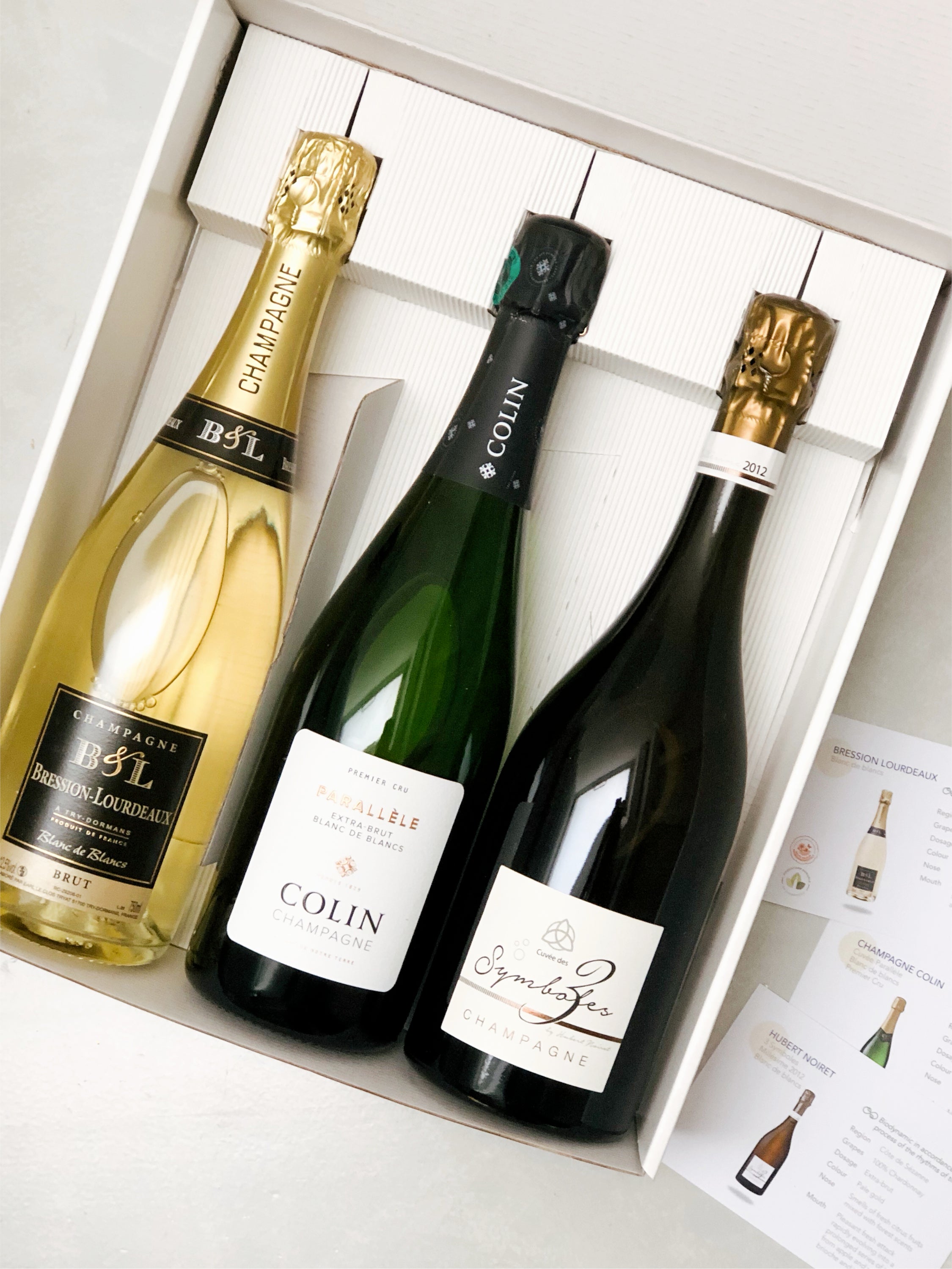 Coffret trio "Blanc de blancs"