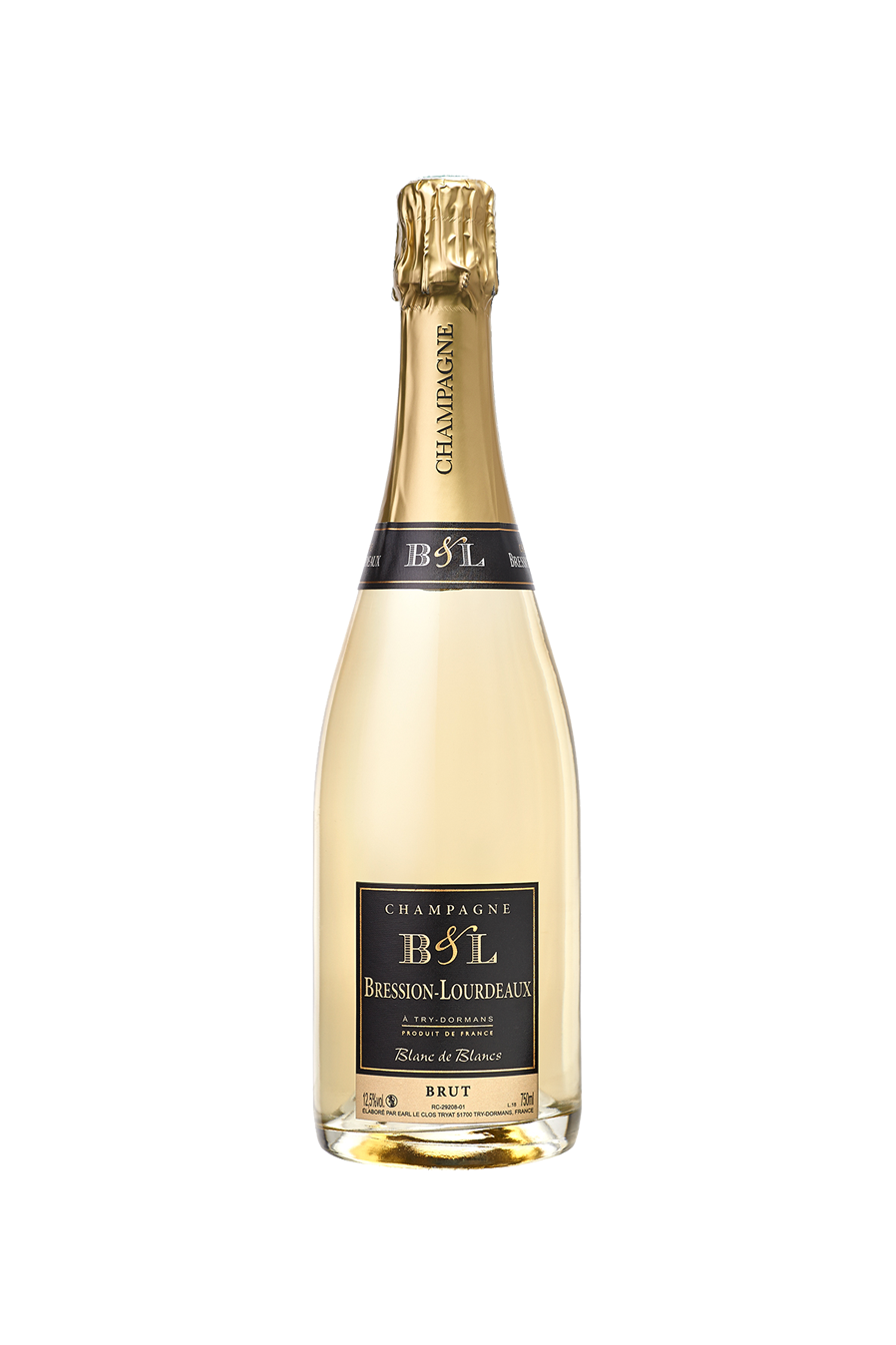 Champagne Blanc de blancs, brut - Bression-Lourdeaux – Stahel champagnes